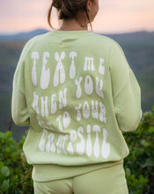 Load image into Gallery viewer, "TEXT ME" CREWNECK